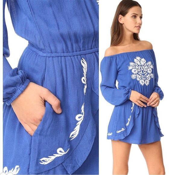 Lovers + Friends Carmella Embroidered Romper - Picture 2 of 16